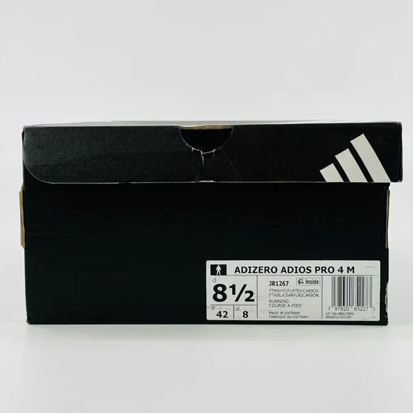 Adidas Adizero Adios Pro 4 'White Pure Teal' JR1267 Running Multi Size